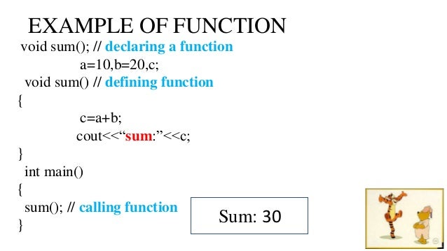 Function different types of funtion