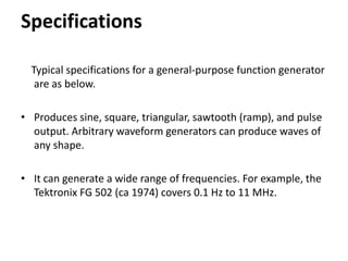 Function generator | PPTX