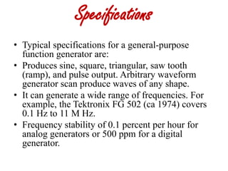 Function generator | PPTX