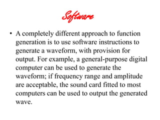 Function generator | PPTX