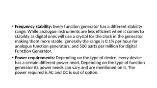 Function Generator and CRO.pptx irirkju in uhh j | PPTX