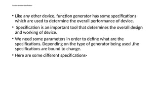 Function Generator and CRO.pptx irirkju in uhh j | PPTX