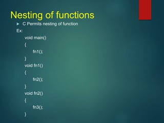 function in c | PPT