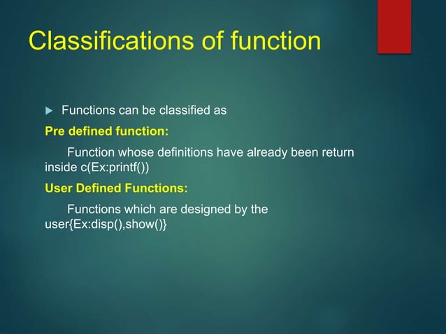 function in c | PPT