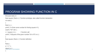 Function in c | PPT