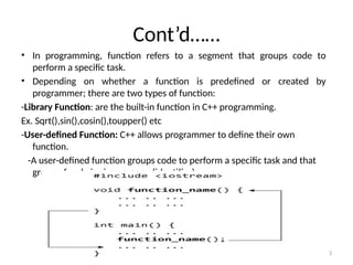 Funcskdufhsdufsdufsidufstion in C++.pptx