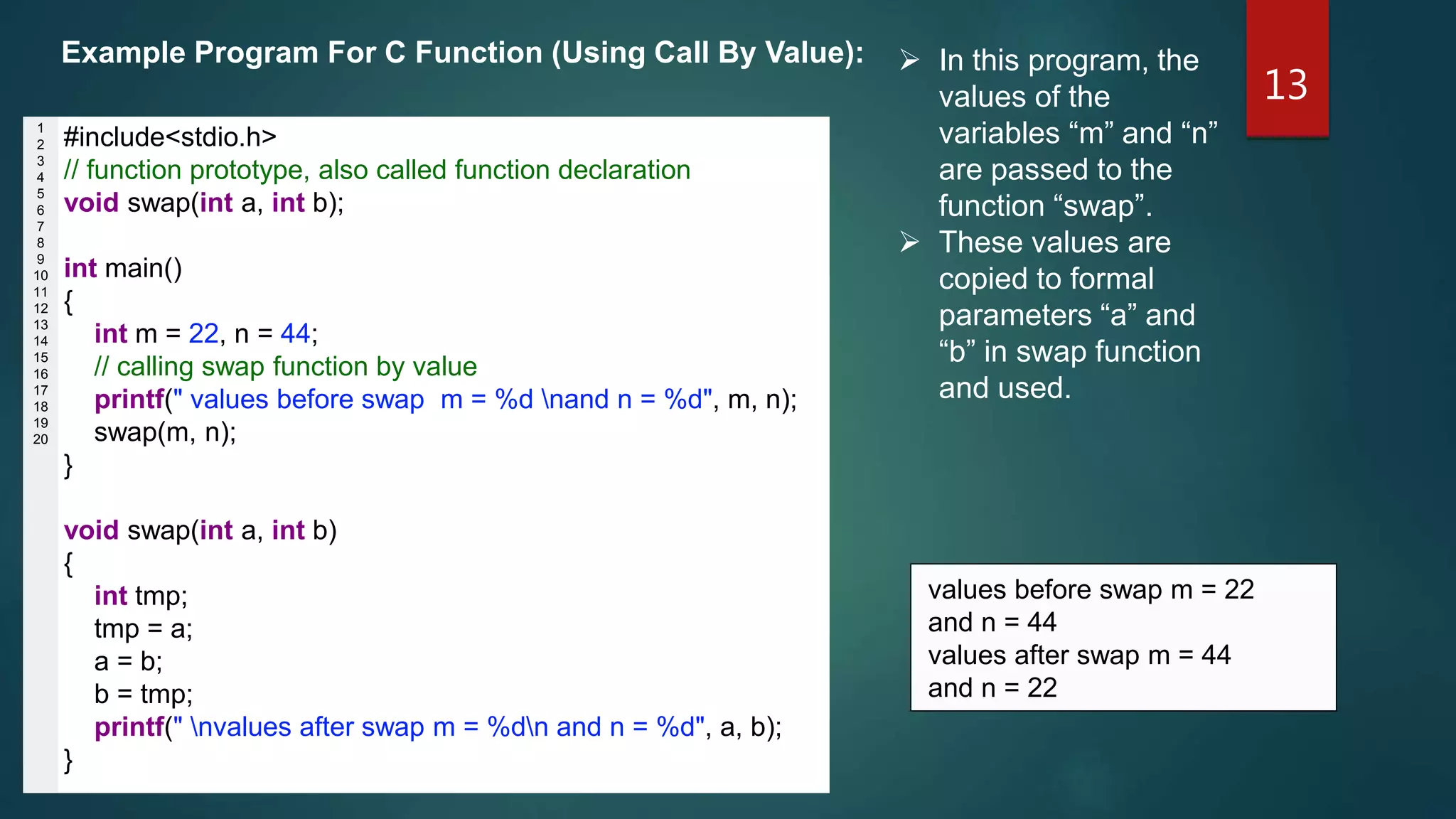 Presentation on Function in C Programming | PPTX