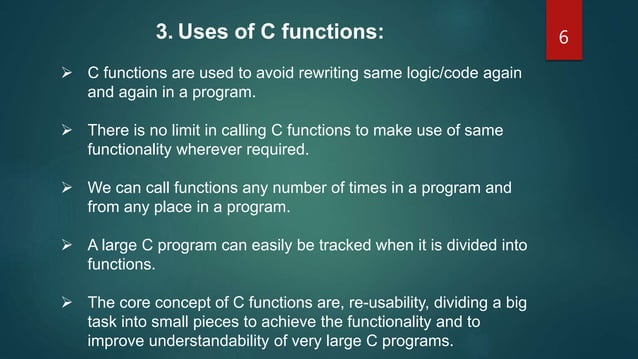 Presentation on Function in C Programming | PPT