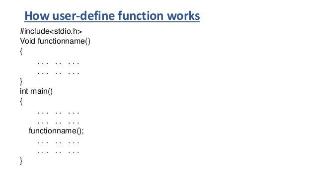 Function in c language(defination and declaration)