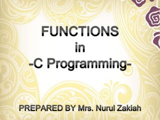 Function in C program