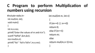Comprehensive Guide to User Defined Functions in C Programming | PPTX