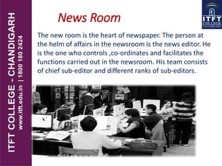ITFT_Media_Functioning of news room | PDF