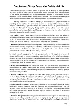 Functioning of Storage Cooperative Societies in India.pdf