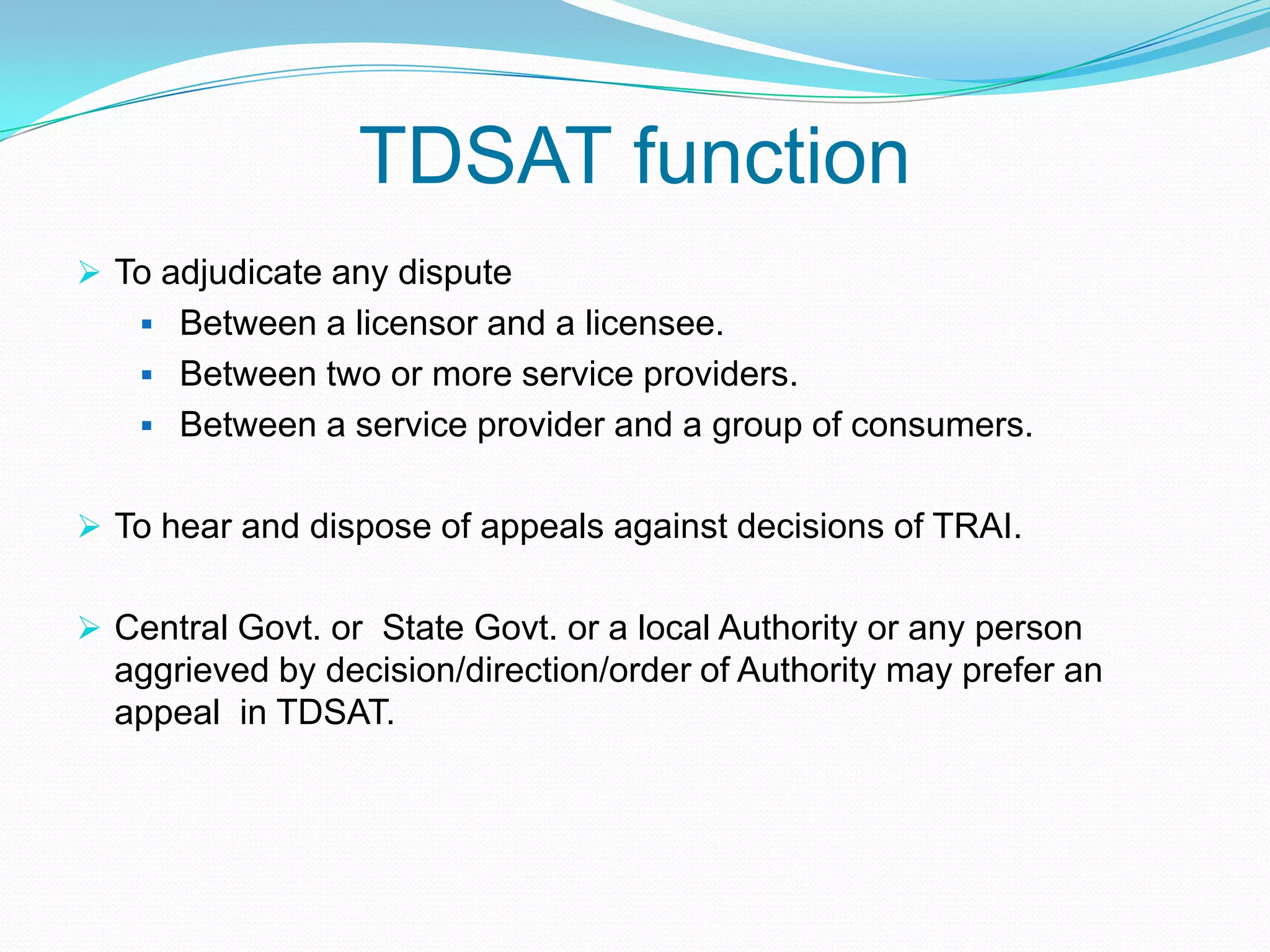 MISSION OF TRAITRAI’s mission is to create and nurture conditions for the growth of telecommunications including broadcasting and cable services in the country in a manner and at a pace which will enable India to play a leading role in the emerging global information society.