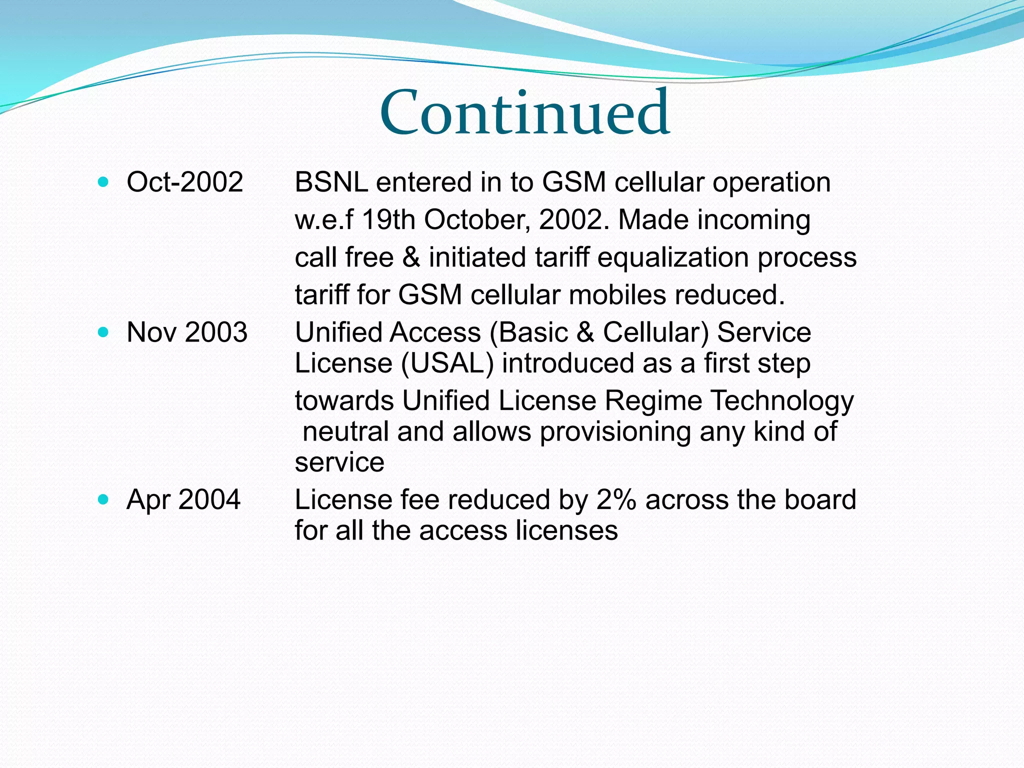 Functions of DoT, TRAI & TDSAT.
