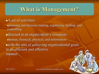 Function of administration | PDF