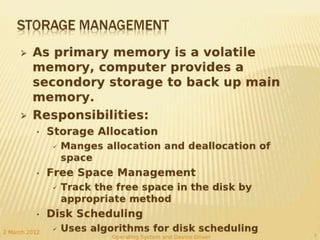 Function of device driver