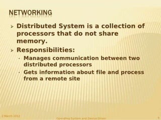 Function of device driver