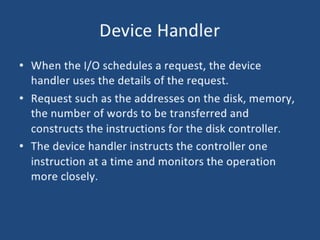 Function of device driver