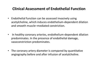 Function of endothelium in health and disease | PPTX