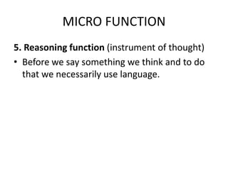 Function of language | PPTX