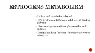Function of ovarian hormones a report ppt | PPTX
