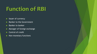 Function of rbi | PPT