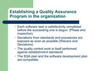 Function of software quality assurance lecture 2 | PPT