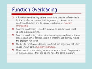Function Overlaoding | PPT