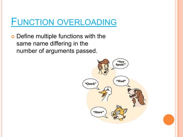 Function overloading | PPT