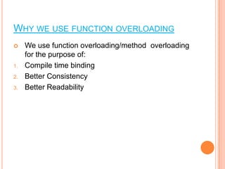 Function overloading | PPT