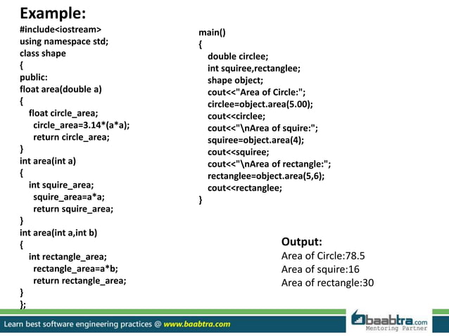 operator overloading in C++ | PPTX | Programming Languages | Computing