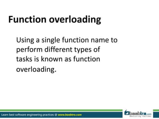operator overloading in C++ | PPTX | Programming Languages | Computing