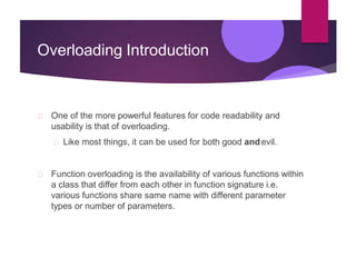 Function overloading | PPT