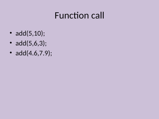 Function Overloading in C++ programming language | PPT