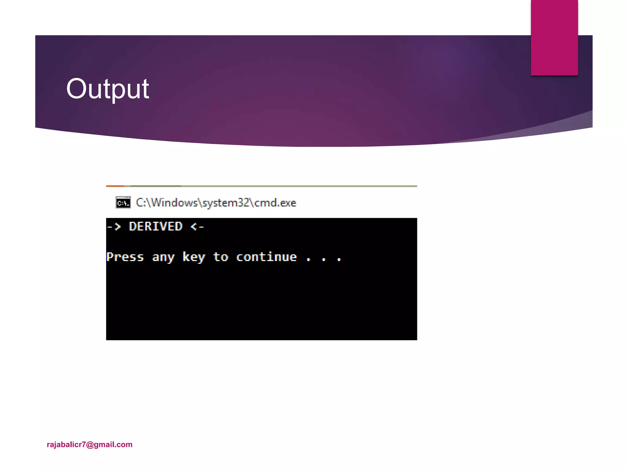 Function overloading and overriding | PPT