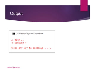 Output
rajabalicr7@gmail.com
 