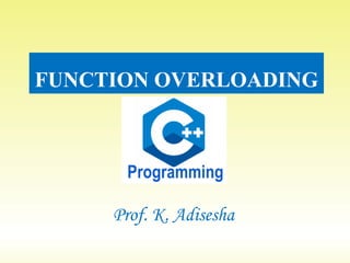 Function overloading ppt | PDF