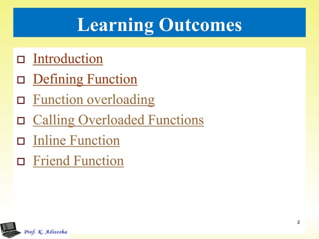 Function overloading ppt | PDF