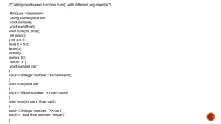 Function overloading | PPT