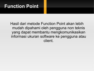 Software Measurement : Function Point | PPT