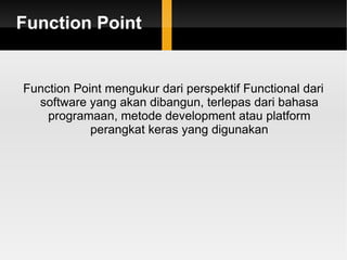 Software Measurement : Function Point | PPT
