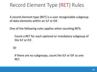 Ret Level Function Point Analysis | PPTX