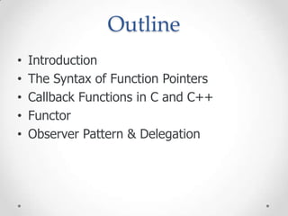 Function pointer | PPT