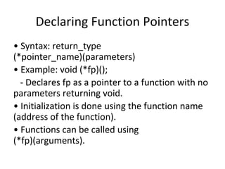 Function_Pointers_C++.pdf in oops c++ btech | PDF