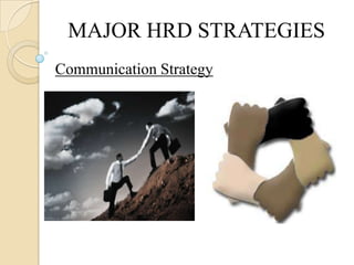 MAJOR HRD STRATEGIES
Communication Strategy
 