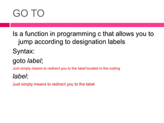 Do and Don’t in Function