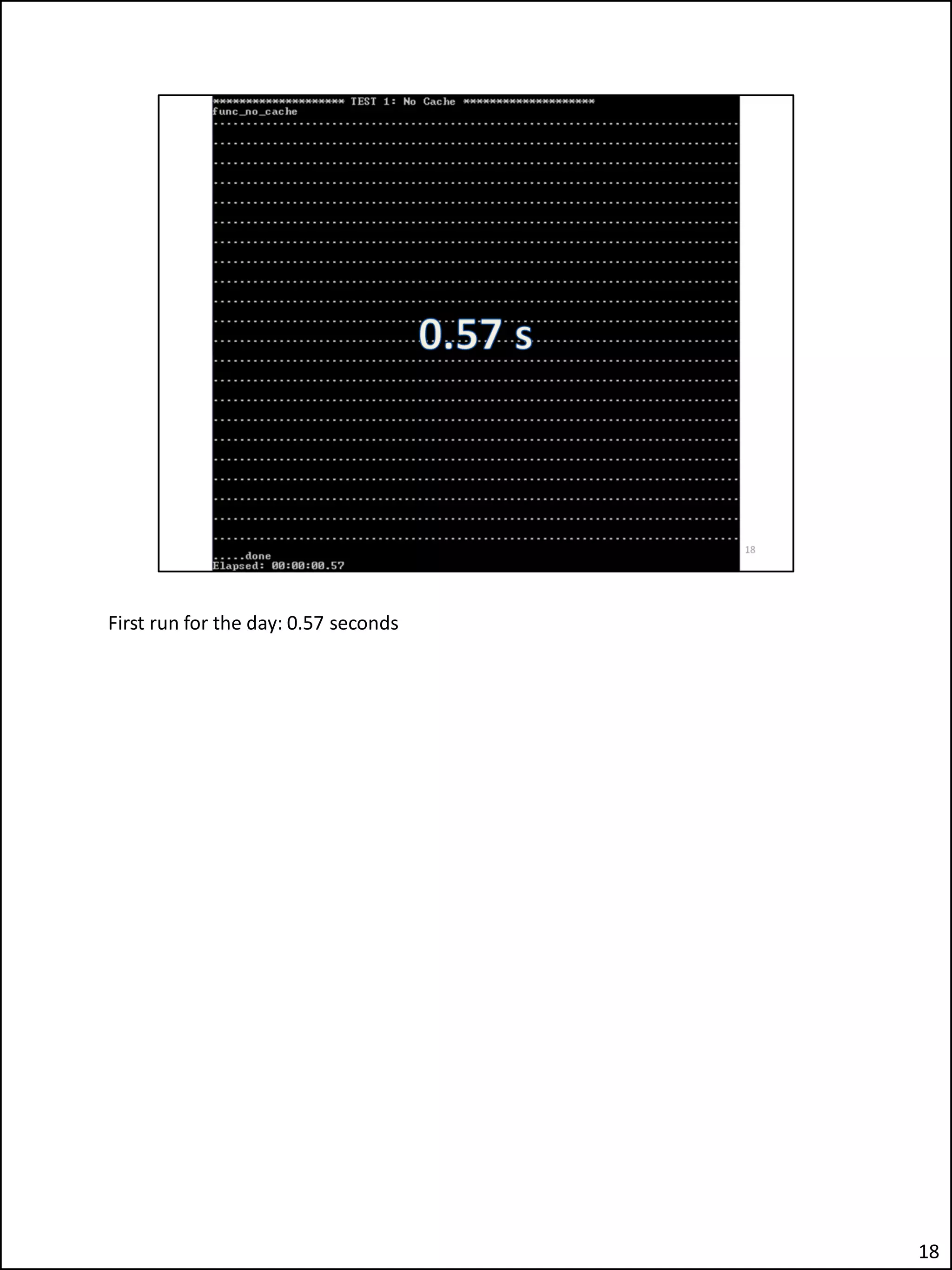 First run for the day: 0.57 seconds
18
 