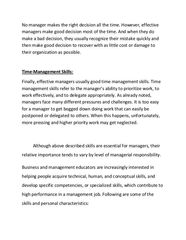 What are some typical duties of a business manager?