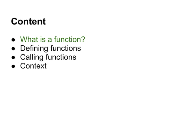 Functions - complex first class citizen | PPT